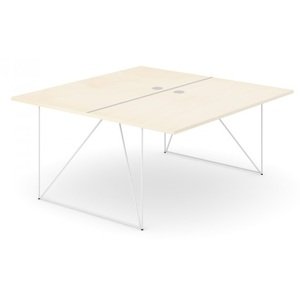 NARBUTAS - Dvojmiestny pracovný stôl AIR 160x160