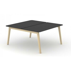 NARBUTAS - Dvojmiestny pracovný stôl NOVA WOOD HPL 140x164 cm