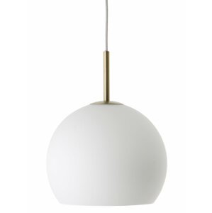 FRANDSEN - Závesná lampa Ball Glass, 25 cm, matná biela