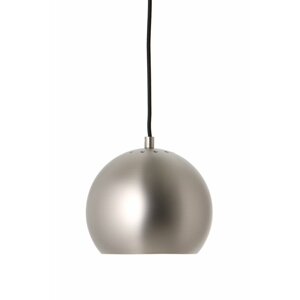FRANDSEN - Závesná lampa Ball, 18 cm, matný leštený satén/biela