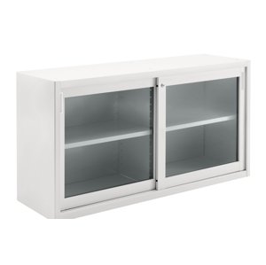 DIEFFEBI - Skrinka s posuvnými sklenenými dverami CLASSIC STORAGE, 180x45x88 cm