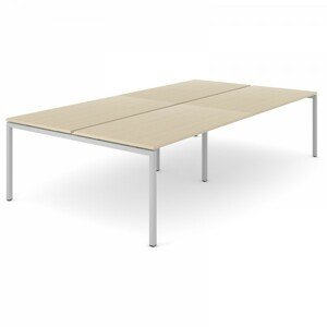 NARBUTAS - Štvormiestny pracovný stôl NOVA U SLIDE 320x144 cm