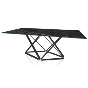 BONTEMPI - Mramorový stôl DELTA, 200/250x100 cm