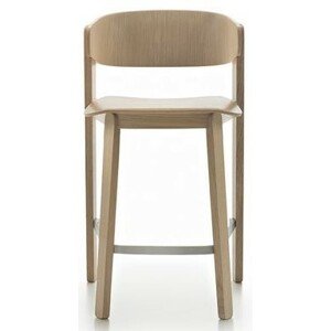 Fornasarig - Barová stolička Wolfgang Wood Stool - nízka drevená