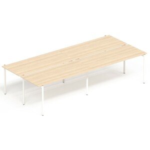 NARBUTAS - Štvormiestny pracovný stôl ZEDO 240x144,5 cm
